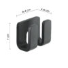 Outline percha doble negro mate - Imagen 2