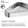 Outline corner shower basket chromed - Image 5