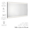 Jeff mirror with led lights 70x100 - Image 3