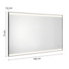 Jeff mirror with led lights 70x100 - Image 2