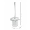 Atena porte-brosse wc mural chrome – Image 2