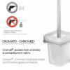 Atena porte-brosse wc mural chrome – Image 3