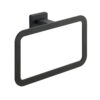 Atena anneau porte serviette noir mat