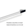 Lounge towel holder 60 cm chromed - Image 4