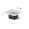 Lounge soap holder matt black - Image 3
