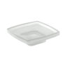 Lounge soap dispenser for towel rail satinized
