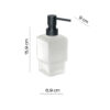 Lounge dosificador de jabon negro mate - Imagen 3