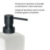 Lounge dosificador de jabon negro mate - Imagen 6