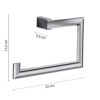 Kent anneau porte serviette chrome – Image 2