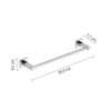 Colorado porte serviette 35 cm chrome – Image 2