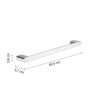 Azzorre porte serviette 50 cm chrome – Image 2