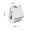 Canarie porte rouleau avec couvercle chrome – Image 2