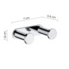 Canarie double hook chromed - Image 2