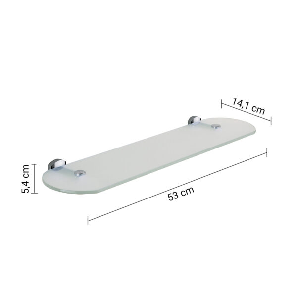 Edera Plus mensola 55 cm cromato - immagine 2