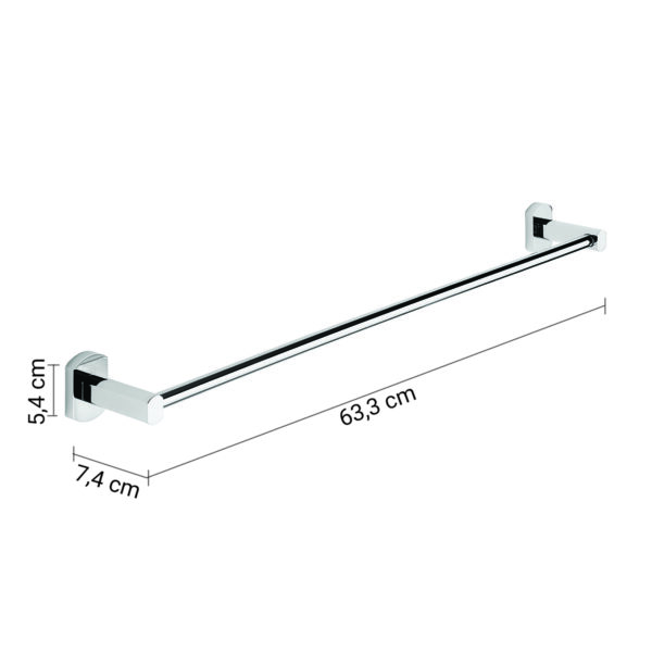 Edera Plus portasalviette 60 cm cromato - immagine 2