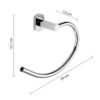 Edera Plus anneau porte serviette chrome – Image 2