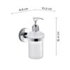 Felce soap dispenser chromed - Image 2