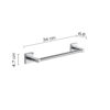 Fuji porte serviette 30 cm chrome – Image 4