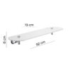 Genziana etagere 52 cm chrome – Image 2