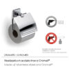 Olimpo porte rouleau avec couvercle chrome – Image 4