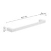 Pirenei portasalviette 45 cm bianco matt - immagine 2