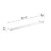 Pirenei towel holder 60 cm chromed - Image 2