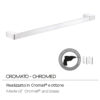 Pirenei towel holder 60 cm chromed - Image 4