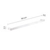 Pirenei porte serviette 80 cm chrome – Image 2