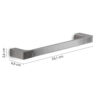 Pirenei towel holder 35 cm brushed - Image 2