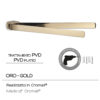 Pirenei porte serviette reglable or (pvd plaque) – Image 3