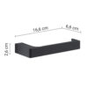 Pirenei porte rouleau noir mat – Image 2