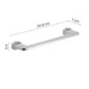 Stelvio porte serviette 35 cm chrome – Image 2
