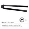 Stelvio porte serviette reglable noir mat – Image 3