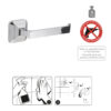 Ventus porte rouleau chrome – Image 4
