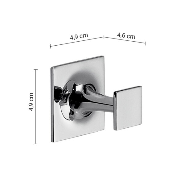 Wizard appendiabiti singolo cromato - immagine 2