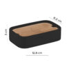 Ninfea  soap holder matt black - Image 2