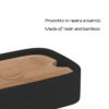 Ninfea  soap holder matt black - Image 4