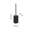 Ninfea escobillero negro mate - Imagen 2