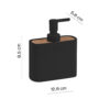 Ninfea soap dispenser matt black - Image 2