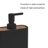 Ninfea soap dispenser matt black - Image 4