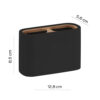 Ninfea toothbrush holder matt black - Image 2