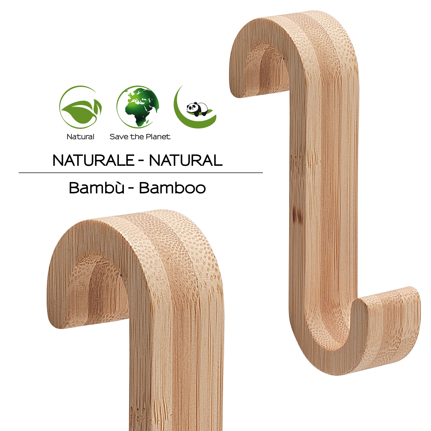 Organizer per doccia per parete doccia Natural bambu' bamboo