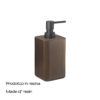 Dafne soap dispenser walnut - Image 6