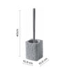 Aries toilet brush holder grey - Image 2