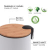 Kenta cubo de pedal natural/blanco mate - Imagen 4