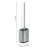 Biagio toilet brush holder freestanding and wall mounted brushed - Image 2