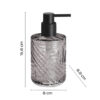 Corinne distributeur de savon transparent fumeux – Image 2