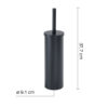 Flip porte-brosse wc noir mat – Image 2