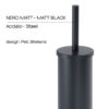 Flip porte-brosse wc noir mat – Image 3