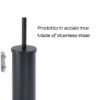 Flip escobillero de pared negro mate - Imagen 3